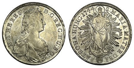 Hungary Maria Theresia Taler 1744 Kb